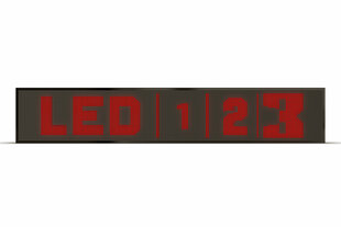 LED displejs, 128x16 cm, sarkanas diodes, slim cena un informācija | Gaismas dēļi | 220.lv