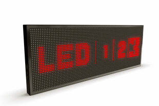 LED displejs, 128x48 cm, sarkanas diodes, slim cena un informācija | Gaismas dēļi | 220.lv