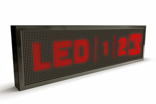 LED displejs, 128x32 cm, LED sarkans, āra cena un informācija | Gaismas dēļi | 220.lv