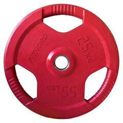 Svaru disks 25 kg, FitNord Tri Grip Olympic cena un informācija | Svari, hanteles, stieņi | 220.lv