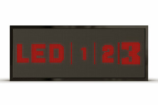 LED displejs, 160x64 cm, LED sarkans, āra cena un informācija | Gaismas dēļi | 220.lv