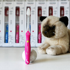 Ионная зубная щетка для детей IONICKISS Kids soft, розовая цена и информация | Зубные щетки, пасты | 220.lv