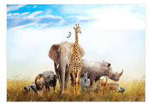 Fototapetes - Fauna of Africa, 98x70 cena un informācija | Fototapetes | 220.lv