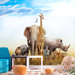 Фотообои - Fauna of Africa, 98x70 цена и информация | Фотообои | 220.lv