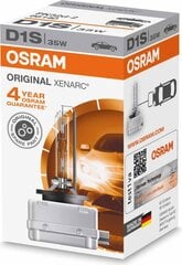 Automašīnas spuldze OS66140 Osram OS66140 D1S 35W 85V cena un informācija | Osram Auto preces | 220.lv