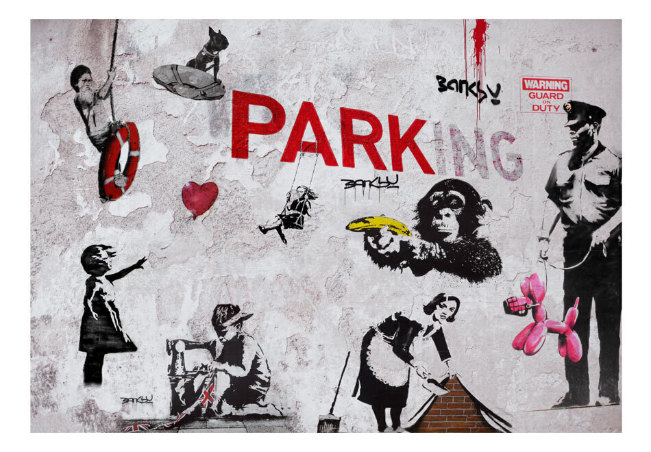 Fototapetes - [Banksy] Graffiti Diveristy, 200x140 cena un informācija | Fototapetes | 220.lv