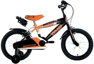 Bērnu velosipēds 14" Volare Sportivo Boys Neona/ Oranžs/Melns цена и информация | Велосипеды | 220.lv