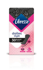 LIBRESSE Black DailyFresh Normal 30gab. (siev.hig.pak.) цена и информация | Тампоны, гигиенические прокладки для критических дней, ежедневные прокладки | 220.lv