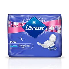 LIBRESSE Maxi Goodnight + 10gab. (siev.hig.pak.) cena un informācija | Tamponi, higiēniskās paketes, ieliktnīši | 220.lv