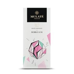 Белый шоколад со вкусом жевательной резинки MULATE BUBBLE GUM, 90 г цена и информация | Конфетки | 220.lv