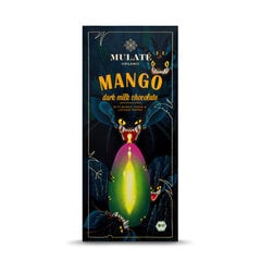 Ekoloģiska tumšā piena šokolāde MULATE MANGO, 80 g cena un informācija | Saldumi | 220.lv