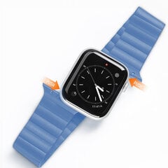 Dux Ducis magnētiskā pulksteņa siksniņa Apple Watch 7 / 6 / 5 / 4 / 3 / 2 / SE 45 / 44 / 42mm, zila цена и информация | Аксессуары для смарт-часов и браслетов | 220.lv