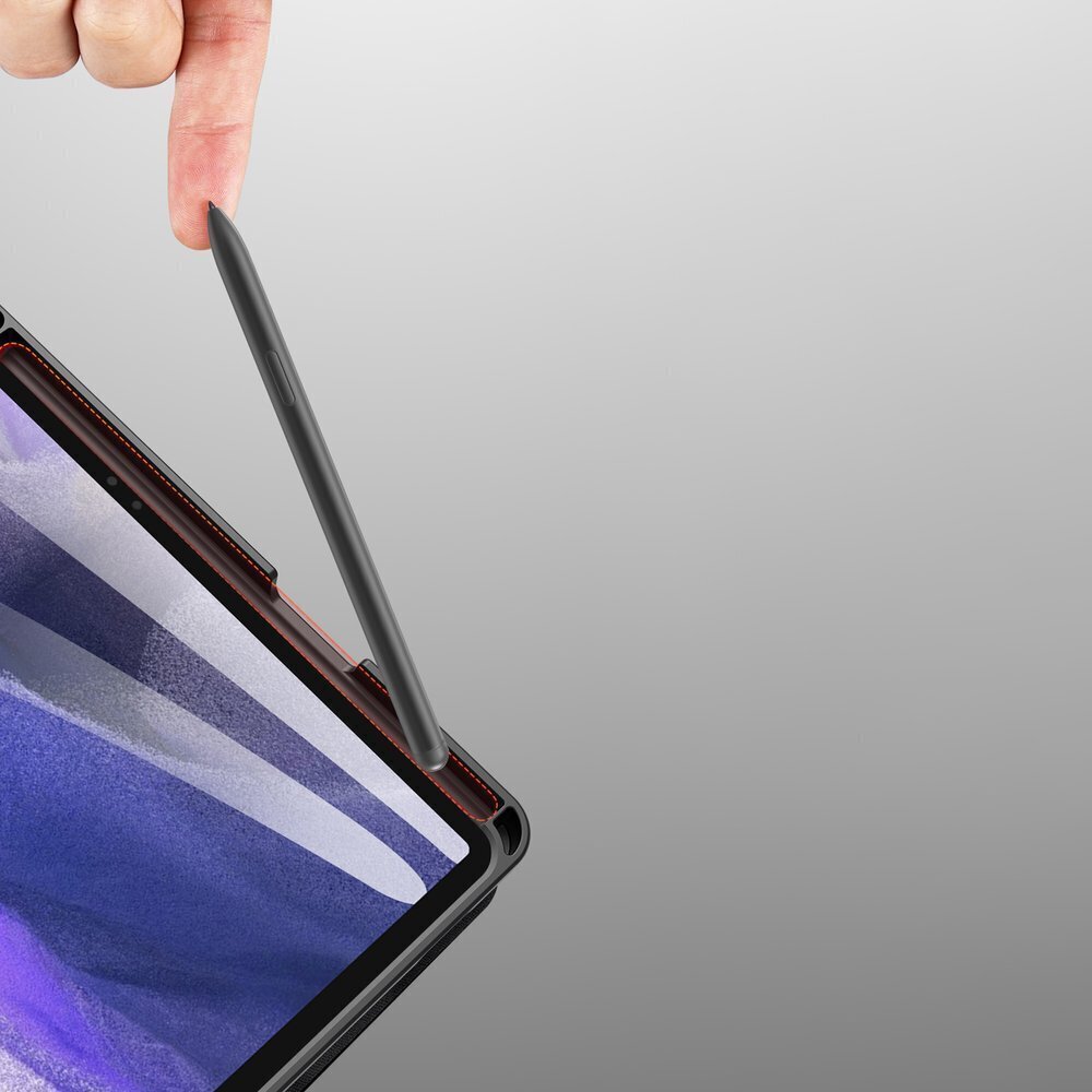 DUX DUCIS Domo planšetdatora vāciņš ar statīvu Samsung Galaxy Tab S7 FE / Tab S7 Plus / Tab S8 Plus, melns цена и информация | Somas, maciņi | 220.lv