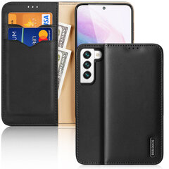 Чехол из натуральной кожи Dux Ducis Hivo для Samsung Galaxy S22, черный цена и информация | Чехлы для телефонов | 220.lv