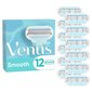 Maināmas skūšanās galviņas Gillette Venus Smooth, 12 gab. cena un informācija | Skūšanās piederumi, kosmētika | 220.lv