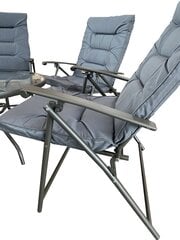 Dārza komplekts, galds ar 4 krēsliem cena un informācija | Dārza mēbeļu komplekti | 220.lv
