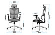 Biroja krēsls Mark Adler MA-Expert 8.5, pelēks cena un informācija | Biroja krēsli | 220.lv