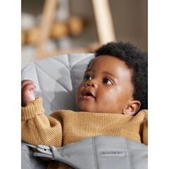Лежак Babybjorn Bliss Cotton, 006124, серый цена и информация | Шезлонги и качели | 220.lv