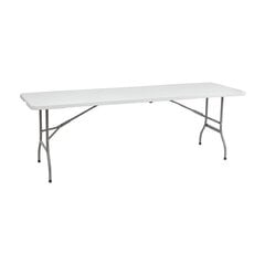 Складной стол Vivid, 244x75 см, белый цена и информация | Столы для сада | 220.lv