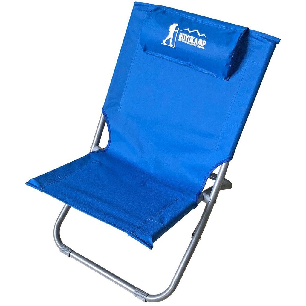 Saliekamais pludmales krēsls Royokamp, zils cena un informācija | Dārza krēsli | 220.lv