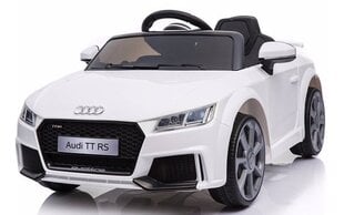 Audi TT RS 12v с музыкальным модулем, белый цена и информация | Электромобили для детей | 220.lv