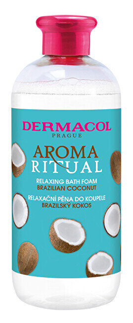 Dušas un vannas līdzeklis Dermacol Relaksējoša vannas putas Brazīlijas kokosriekstu aromāta rituāls 500 ml cena un informācija | Dušas želejas, eļļas | 220.lv