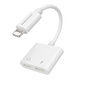 OTG adapteris / HUB Lightning (Apple) to 2 x Lightning (Apple), Borofone BV11, balts cena un informācija | Adapteri un USB centrmezgli | 220.lv