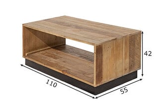 Kafijas galdiņš Old Pine 110, brūns cena un informācija | Žurnālgaldiņi | 220.lv