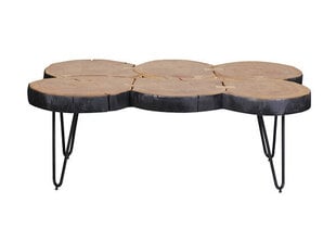 Кофейный столик Bagli, 115x70 см, коричневый/черный цена и информация | Журнальные столики | 220.lv