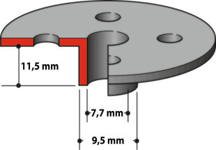 164379-4 Kopējošais gredzens 7,7x9,5x11,5mm 3612C, 3620, RP2300 Makita cena un informācija | Skrūvgrieži, urbjmašīnas | 220.lv