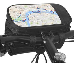 Tālruņa maciņš + Velosipēda stūres soma ar rāvējslēdzēju, ūdensizturīgs 2L SAHOO / Bicycle bag + Phone case cena un informācija | Velo somas, telefona turētāji | 220.lv