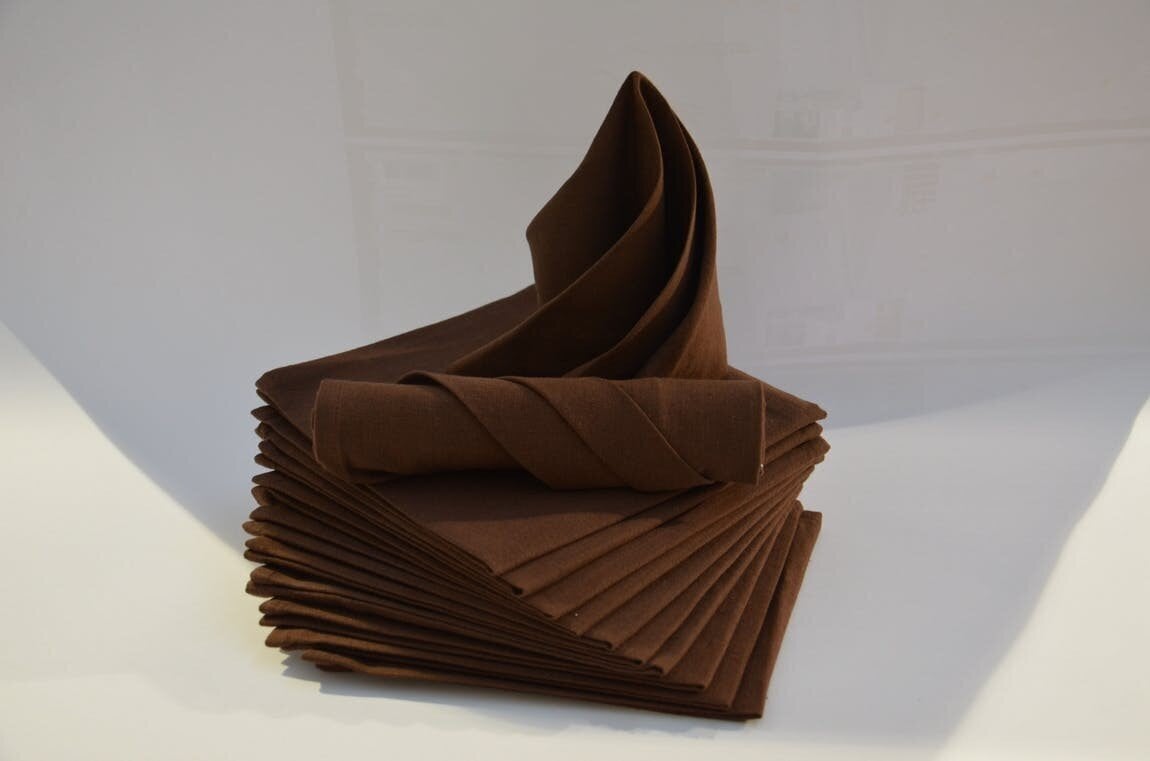 Kokvilnas servēšanas salvete Chocolate 44x44cm цена и информация | Galdauti, salvetes | 220.lv