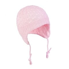 Хлопчатобумажная шапка TuTu для весны и осени, розовая цена и информация | Шапки, перчатки, шарфики для новорожденных | 220.lv