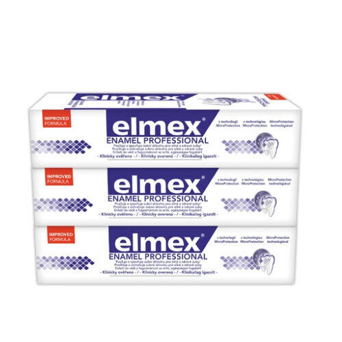 Zobu pasta Elmex Dental Enamel Professional toothpaste 3 x 75 ml цена и информация | Zobu pastas, birstes | 220.lv