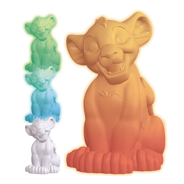 Lexibook - 3D design Lion King Simba colour change night light approx. 20cm  cena | 220.lv