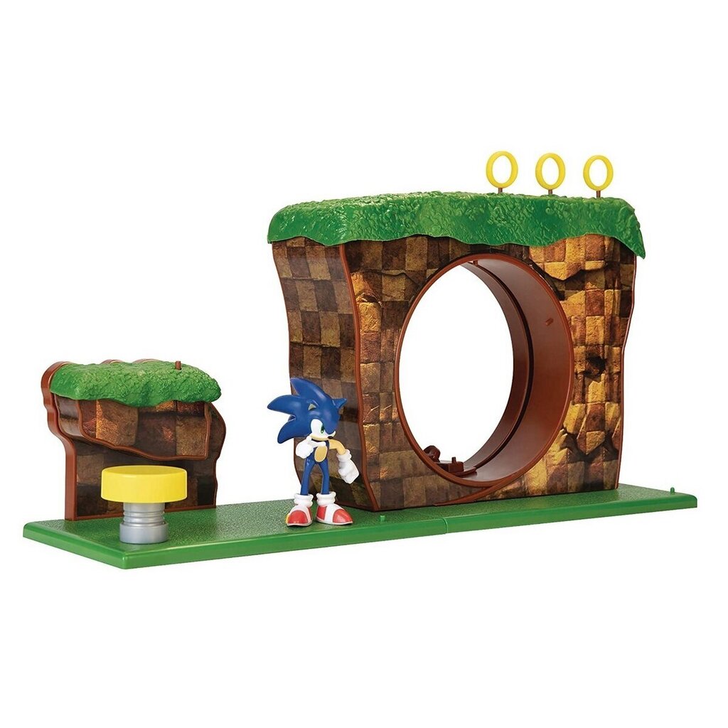 Sonic The Hedgehog - Green Hill Zone Playset, 10 Pieces цена и информация | Rotaļlietas zēniem | 220.lv