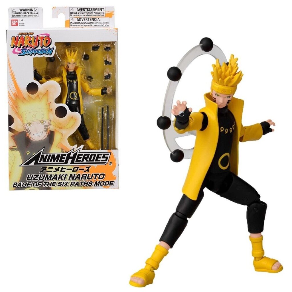 Статуэтки Bandai Anime Heroes: Uzumaki Naruto Sage OSPM Mode цена | 220.lv