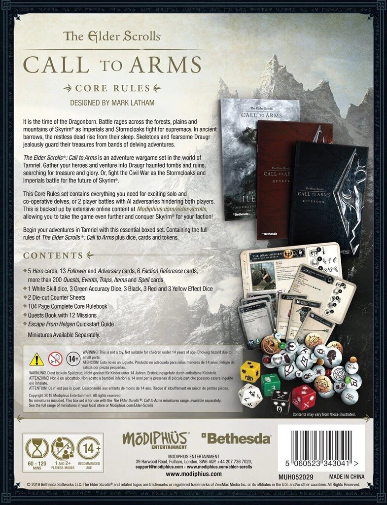 Modiphius The Elder Scrolls: Call to Arms Core цена | 220.lv