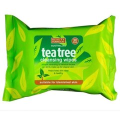 Влажные мсалфетки Beauty Formulas Tea Tree Cleansing Wipes, 30 мл цена и информация | Средства для очищения лица | 220.lv