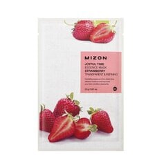 Маска для лица Mizon Joyful Time Essence Mask Strawberry, с клубникой, 23 г цена и информация | Кремы для лица | 220.lv