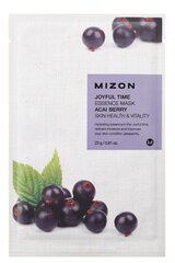 Маска для лица Mizon Joyful Time Essence Acai Berry Mask, 23г цена и информация | Маски для лица, патчи для глаз | 220.lv