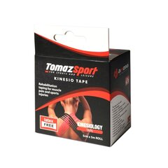 Кинезиологический тейп Tomaz Sport без латекса, розовый, 5см 5м. цена и информация | Ортезы и бандажи | 220.lv