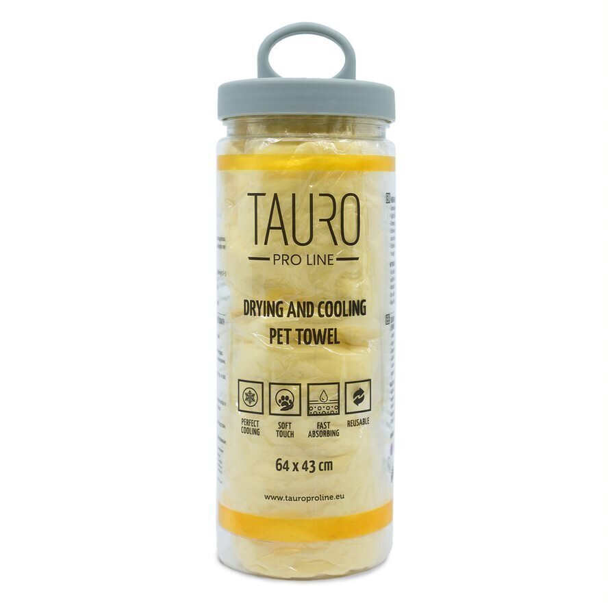 Tauro Pro Line atvēsinošs un mitrumu absorbējošs dvielis, 64x43 cm cena un informācija | Kopšanas līdzekļi dzīvniekiem | 220.lv