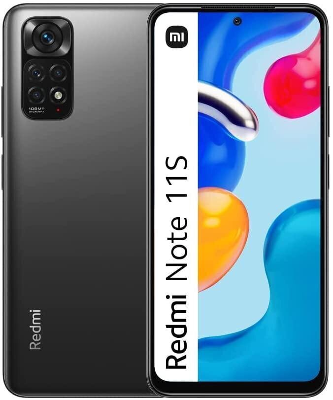 Xiaomi Redmi Note 11S, 128GB, Dual SIM, Graphite Gray cena un informācija | Mobilie telefoni | 220.lv