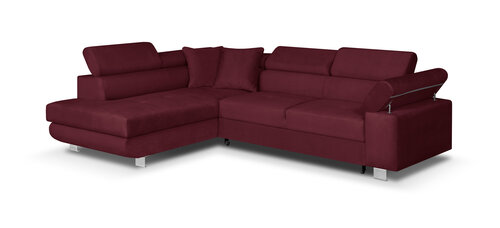 Stūra dīvāns Bellezza Credo, sarkans cena un informācija | Stūra dīvāni | 220.lv