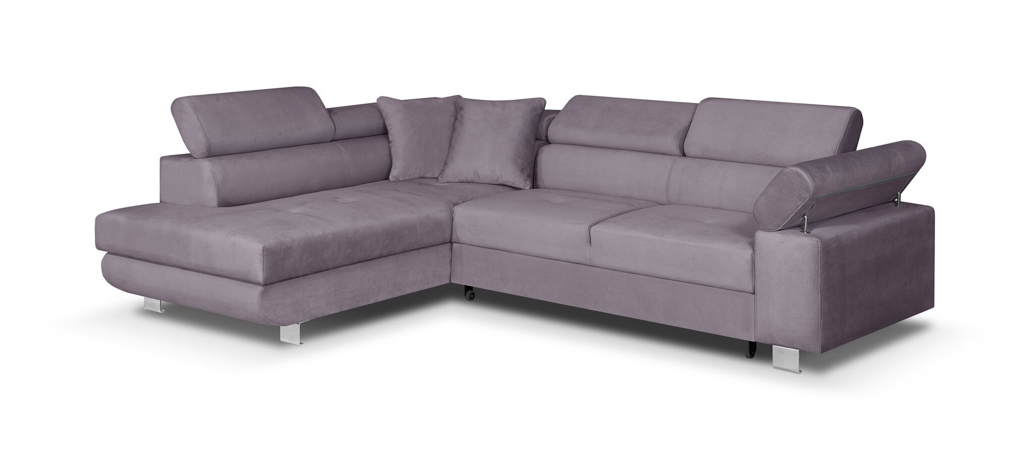 Stūra dīvāns Bellezza Credo, violets cena un informācija | Stūra dīvāni | 220.lv