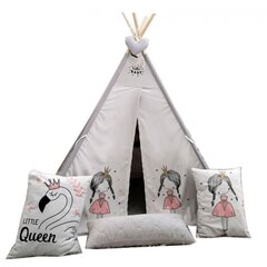 TIPI telts ar 3 spilveniem, Princess цена и информация | Детские игровые домики | 220.lv