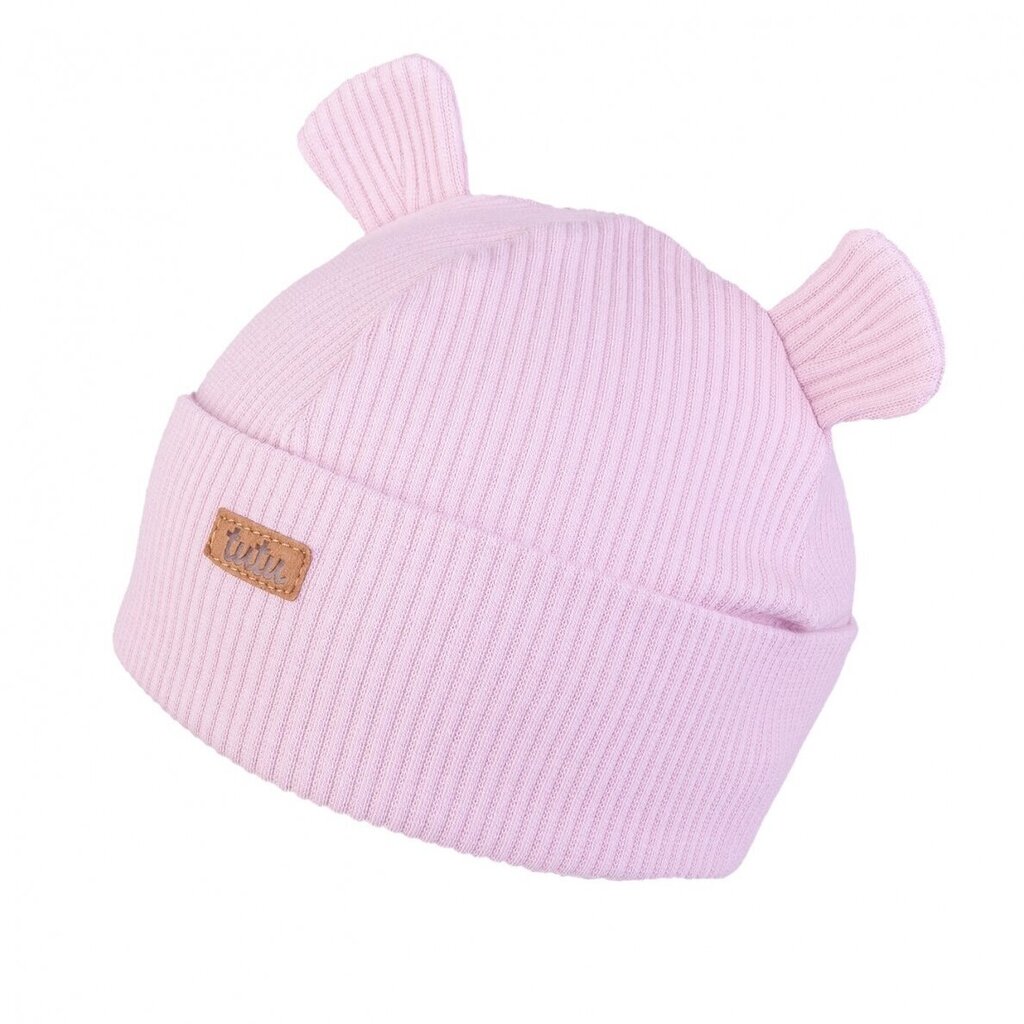 TuTu kokvilnas cepure pavasarim un rudenim, rozā цена и информация | Zīdaiņu cepures, cimdi, šalles | 220.lv