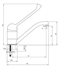 Deante izlietnes jaucējkrāns Joko BOJ_026C, Chrome цена и информация | Смесители | 220.lv