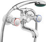 Deante vannas jaucējkrāns ar dušas komplektu Teno BON_011D, Chrome цена и информация | Jaucējkrāni | 220.lv